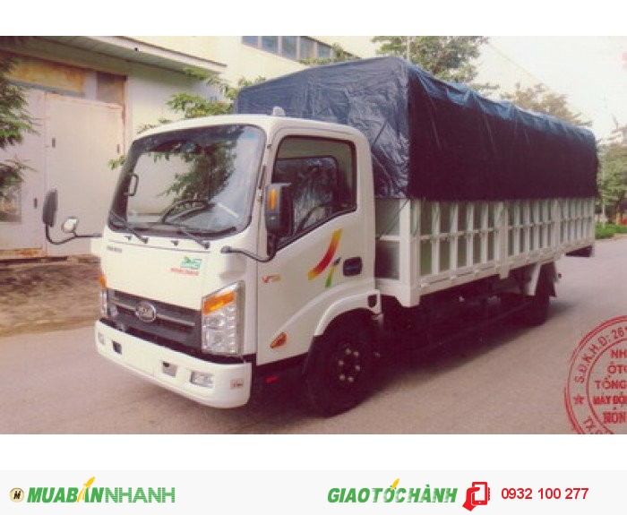 Cần bán xe tải veam 3,49T, veam vt340s thùng kín, nhập khẩu giá tốt