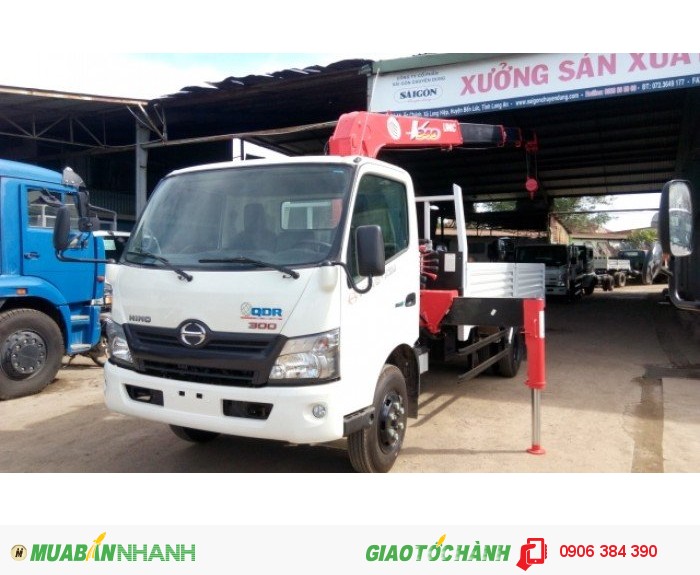 Bán Xe tải HINO XZU720 4,5T có gắn cẩu tại Miền nam,giá cạnh tranh