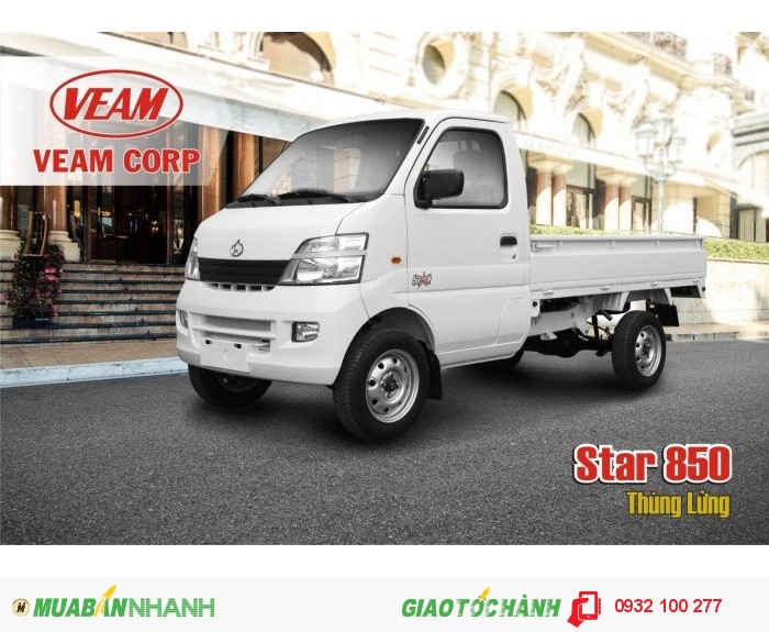 Bán xe tải veam star 850kg , veam star 850kg thùng kín , giá tốt