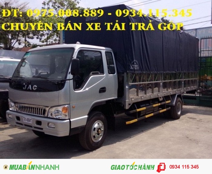 Xe tải jac 6 Tấn 4 mẫu mới/ Bán trả góp xe tải jac 6T4/ 6.4 tấn/ 6tan4/ 6,4t/ 6,4 tấn trên toàn quốc.