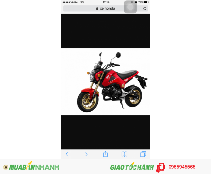 Bán xe honda msx 125