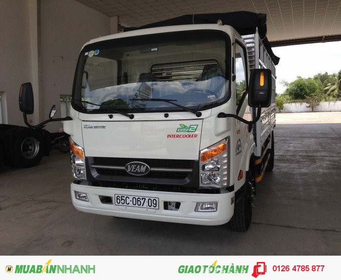 Bán xe tải veam 3T5  Vt350| xe tải veam 3.5 tấn| xe tải veam 3.5T động cơ Hyundai, xe được vào thành phố, giá tốt.