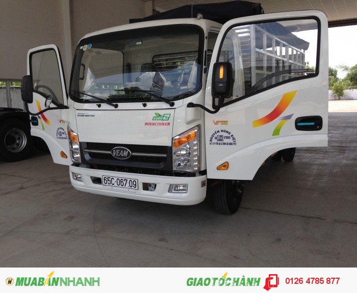 Bán xe tải veam 3T5  Vt350| xe tải veam 3.5 tấn| xe tải veam 3.5T động cơ Hyundai, xe được vào thành phố, giá tốt.