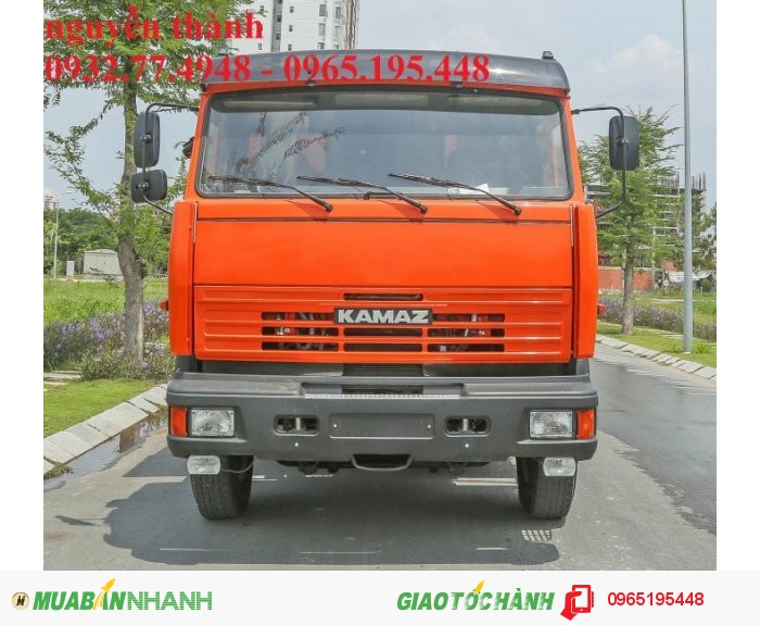 Xe ben kamaz 3 chân nhập khẩu