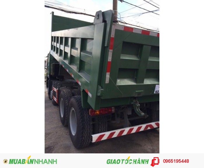 Xe ben howo 4 chân nhập khẩu