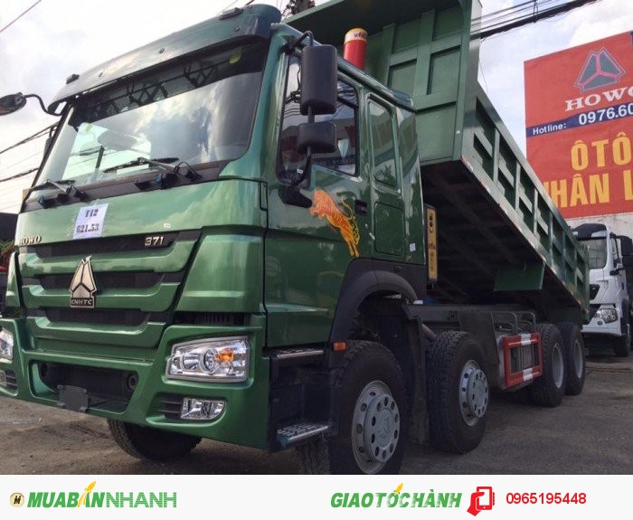 Xe ben howo 4 chân nhập khẩu