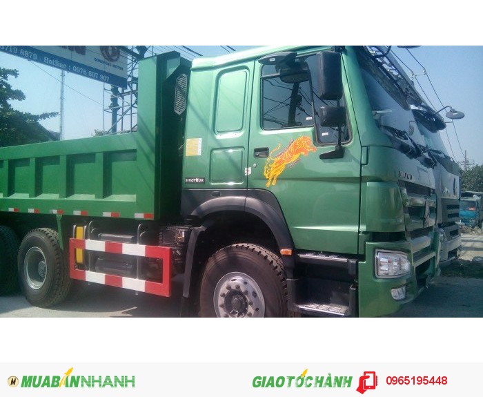 Xe ben howo 4 chân nhập khẩu