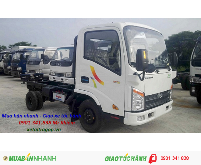 Xe tải Hyundai đời Mới Vt200 thùng dài 4m3 chính hãng hỗ trợ vay trả góp