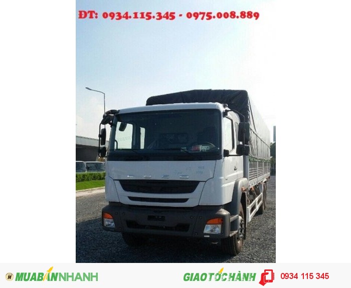 Đại lý phân phối xe tải Mitsu Fuso 15 tấn( 3 chân) 2 cầu/ xe tải Mitsu Fuso 16 tấn( FJ) tổng trọng tải 24 Tấn.
