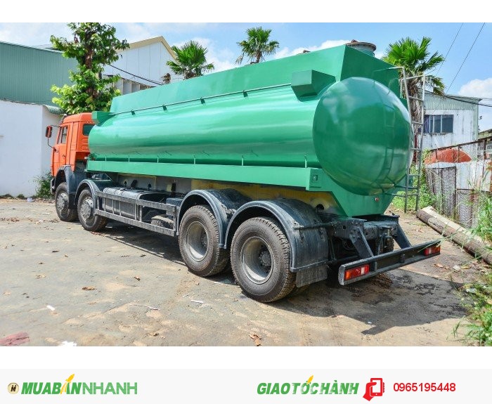Xe bồn xăng dầu kamaz nhập khẩu tải được 20 - 23 m3
