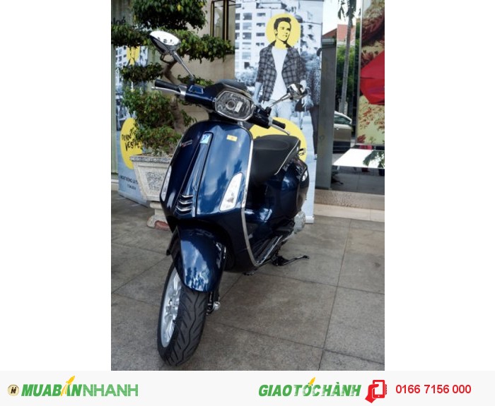Vespa sprint 125 3v i.e 2016 (màu xanh đen)