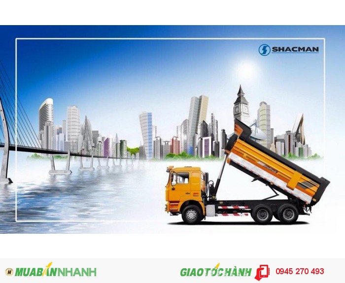 Xe Ben Shacman 03 Chân!! Siêu Xe Tải Trọng Cao
