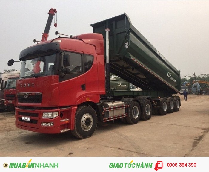 Đại lý bán Sơ Mi rơ Moóc tải tự đổ 25 khối, Hiệu Doosung Hàn Quốc 2016