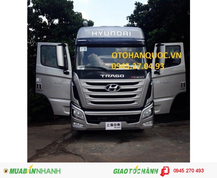 Xe đầu kéo động cơ Hyundai Traco Xcient 6X4 Động cơ mạnh mẽ nhất dòng xe đầu kéo