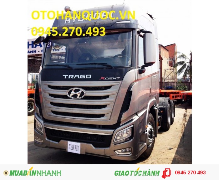 Xe đầu kéo động cơ Hyundai Traco Xcient 6X4 Động cơ mạnh mẽ nhất dòng xe đầu kéo