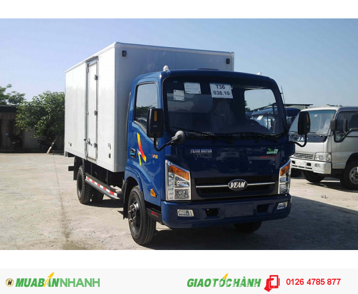 Bán xe tải veam 2.5T VT255| Xe tải veam 2.5 tấn| xe tải veam 2T5 động cơ Hyundai Nhập Khẩu, giá tốt