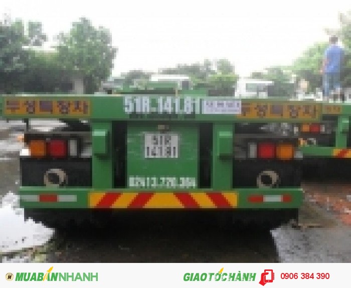 Bán Sơ Mi rơ Mooc Sàn chân rút hiệu Doosung 32.1 tấn 2016,GIAO NGAY