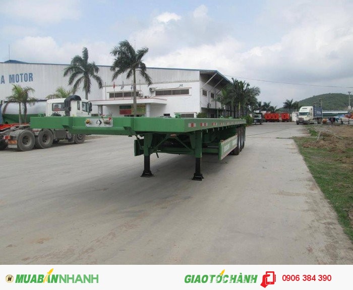 Bán Sơ Mi rơ Mooc Sàn chân rút hiệu Doosung 32.1 tấn 2016,GIAO NGAY