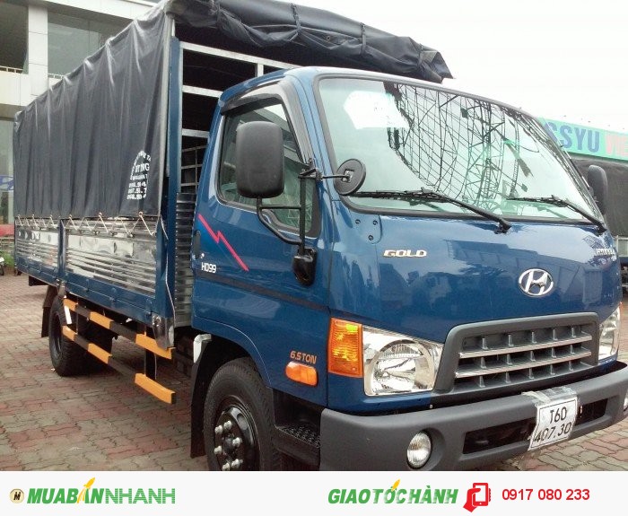 Xe tải 6,5 tấn Hyundai HD99 giá ưu đãi hỗ trợ 100%VAT, hồ sơ giao ngay