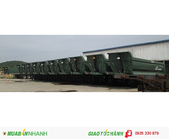Xe Sơ Mi Rơ Moóc Doosung Thùng Tự Đổ (Moóc Ben) 28tấn Giá Tốt