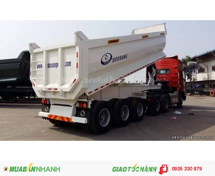Xe Sơ Mi Rơ Moóc Doosung Thùng Tự Đổ (Moóc Ben) 28tấn Giá Tốt