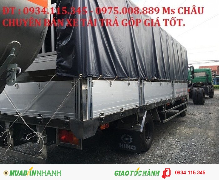 Khuyến mãi- xe tải hino 6T4( hino 6,4 tấn) hino 6.4T( hino 6 Tấn 4) xe mới 2017 với nhiều ưu điểm mới.