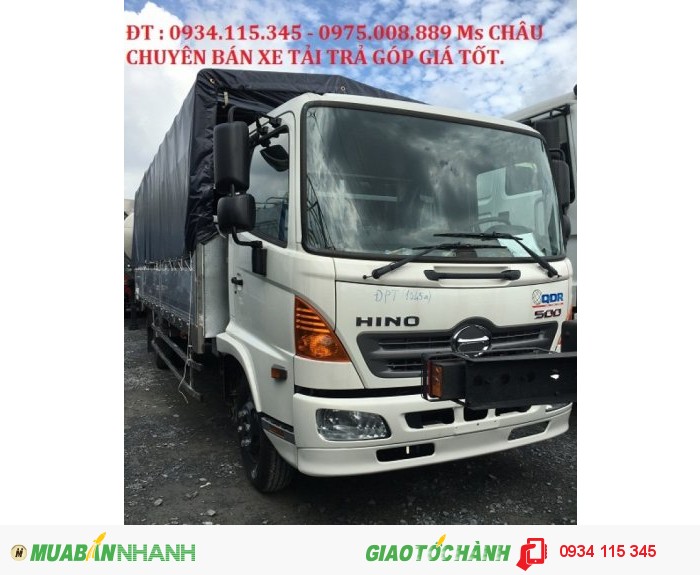Khuyến mãi- xe tải hino 6T4( hino 6,4 tấn) hino 6.4T( hino 6 Tấn 4) xe mới 2017 với nhiều ưu điểm mới.