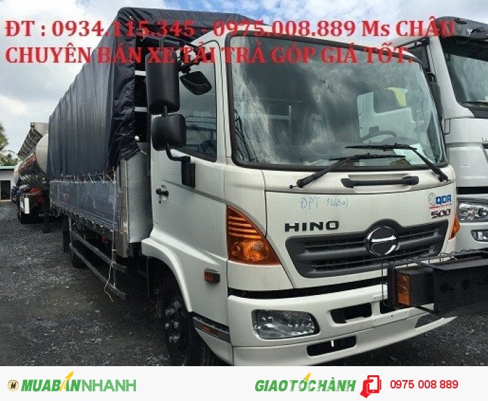 Đại lý bán xe tải Hino 6T4/ 6,4 tấn/ 6 tấn giá rẻ, bán xe tải Hino 6,4 tấn/ 6 tấn/ 6T4 xe mới