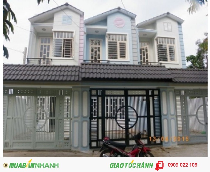 Nhà mới mặt tiền đường lớn DT: 120m2. Đúc 1 lầu. gần nguyễn oanh gò vấp. sổ hồng riêng