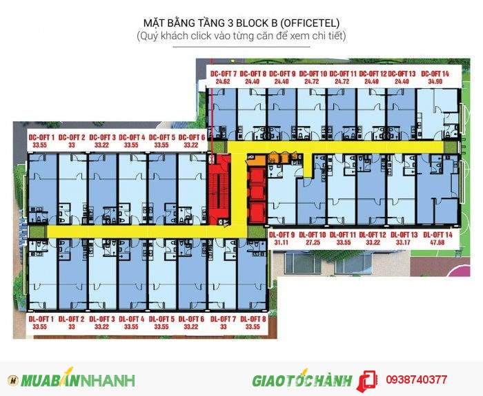 CH văn phòng ngay chung cư theo tiêu chuẩn căn hộ xanh Leed của Mỹ, ngay mặt đường Lũy Bán Bích