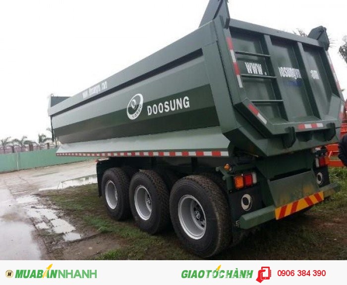 Bán Sơ Mi Rơ Mooc Ben Doosung | Rơ Mooc Doosung 3 trục chuyên dụng