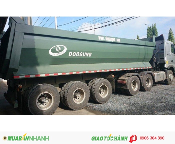 Bán Sơ Mi Rơ Mooc Ben Doosung | Rơ Mooc Doosung 3 trục chuyên dụng