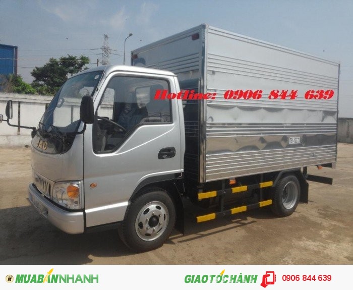 Bán xe tải JAc 2.4 tấn (2.5 tấn) thùng dài 3m4,xe tải Jac 2.5T hạ tải vào thành phố