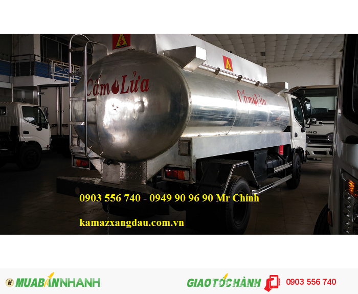 Xe bồn Hino chở xăng 7m3