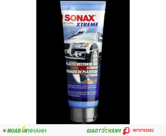 Sonax Xtreme Plastic Restore Gel NanoPro - Phục hồi và làm mới nhựa xe oto