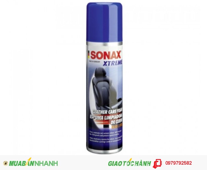 Sonax xtreme leather care foam - Bọt làm sạch và bảo dưỡng da cao cấp