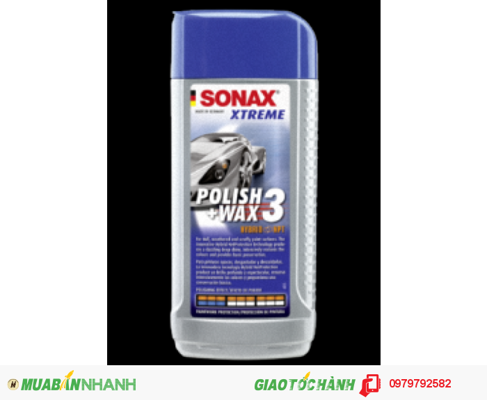 Sonax Xtreme polish Wax 3 - Dung dịch đánh bóng sơn xe và xóa xước