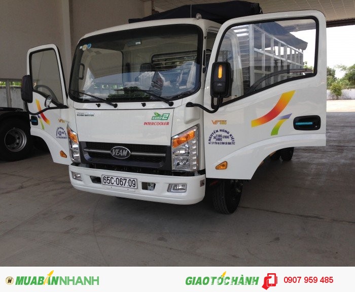 Bán xe tải veam 3T5 VT350| veam 3.5 tấn động cơ hyundai, xe được vào thành phố giá rẻ