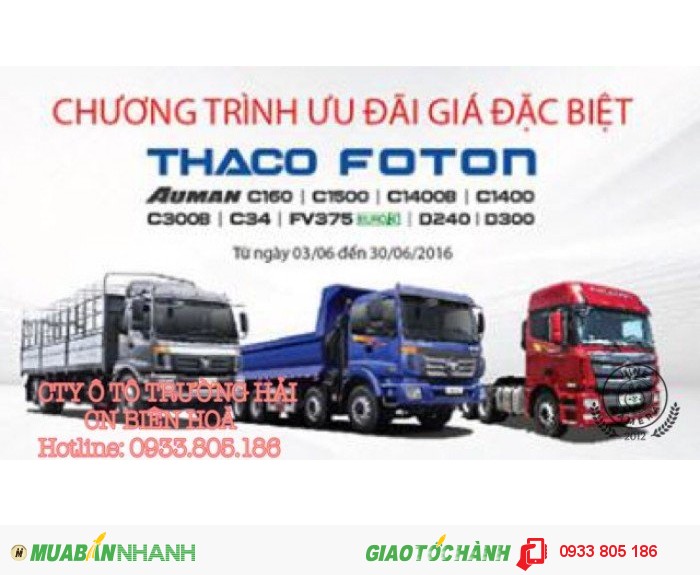 Đầu kéo thaco fv375