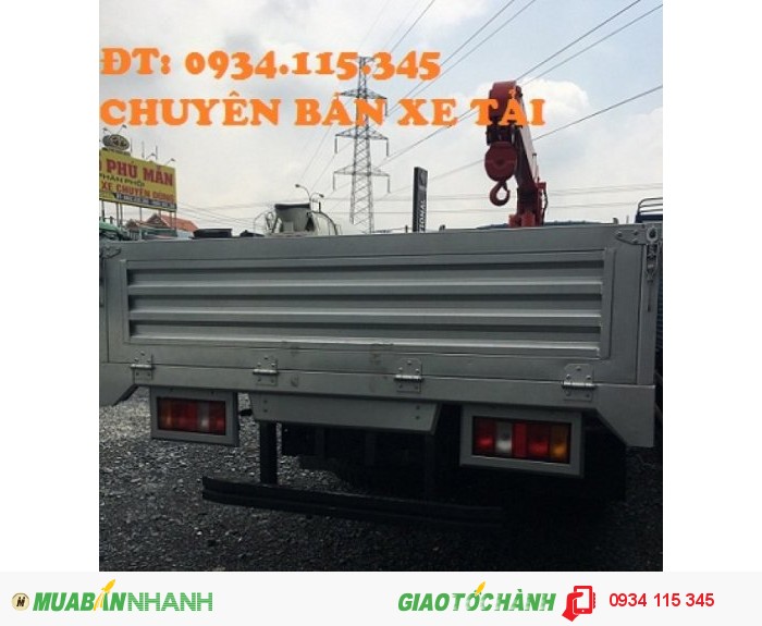 Xe tải cẩu 3 tấn( 4 khúc)- xe tải veam Vt490 gắng cẩu UNIC 3 tấn( 4 khúc) có bán cẩu cũ trả góp