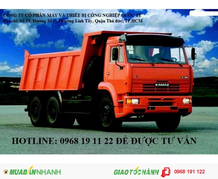 Bán Xe KAMAZ BEN 55111 Nhập Khẩu Mới 100%