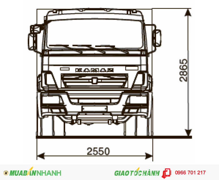 Xe ben KaMaz 65115 11 khối