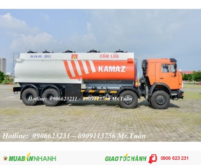 Bán xe bôn Xăng dầu Kamaz 23m3 mới tại Bình dương | Xe bồn Kamaz 23m3 nhập khẩu