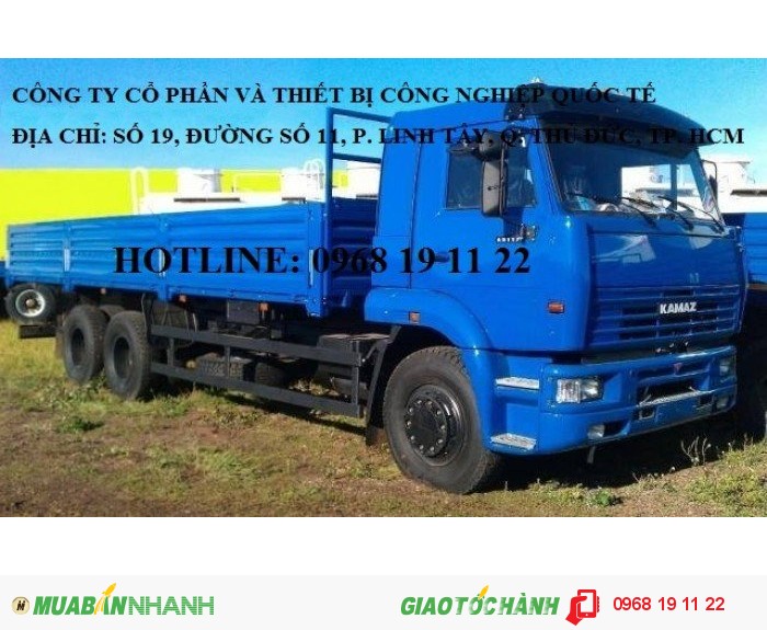 Bán Xe Kamaz 65117 6x4 Tải Thùng Nhập Khẩu Mới 100%