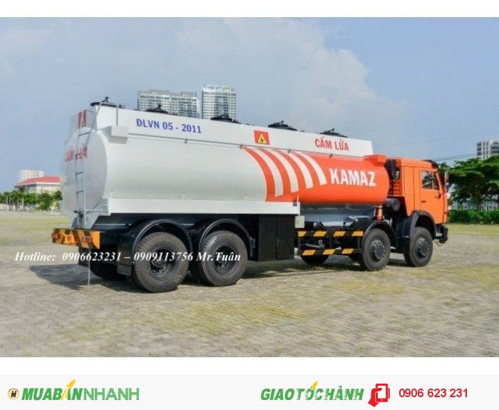 Bán xe bôn Xăng dầu Kamaz 23m3 mới tại Bình dương | Xe bồn Kamaz 23m3 nhập khẩu