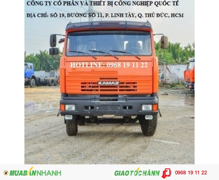 Bán Xe Kamaz 6540 8x4 Tải Thùng Dài Nhập Khẩu Mới 100%
