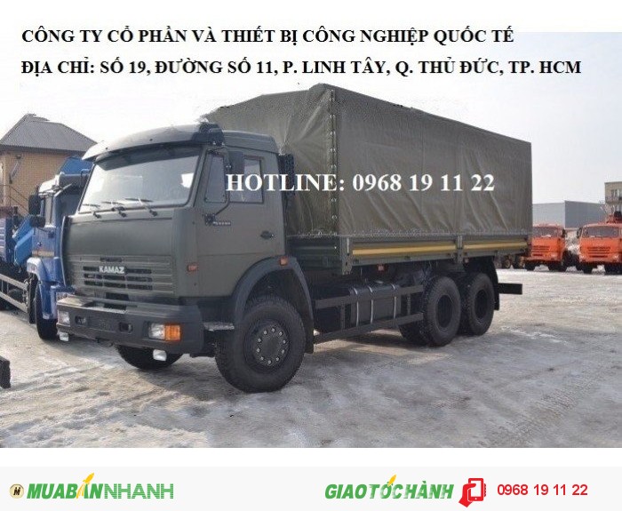 Bán Xe Kamaz 6x4 53229 Tải Thùng  Nhập Khẩu Mới 100%