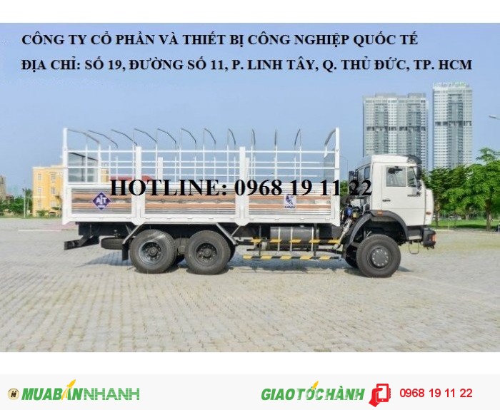 Bán Xe Kamaz 6x6 53228 Tải Thùng Nhập Khẩu Mới 100%