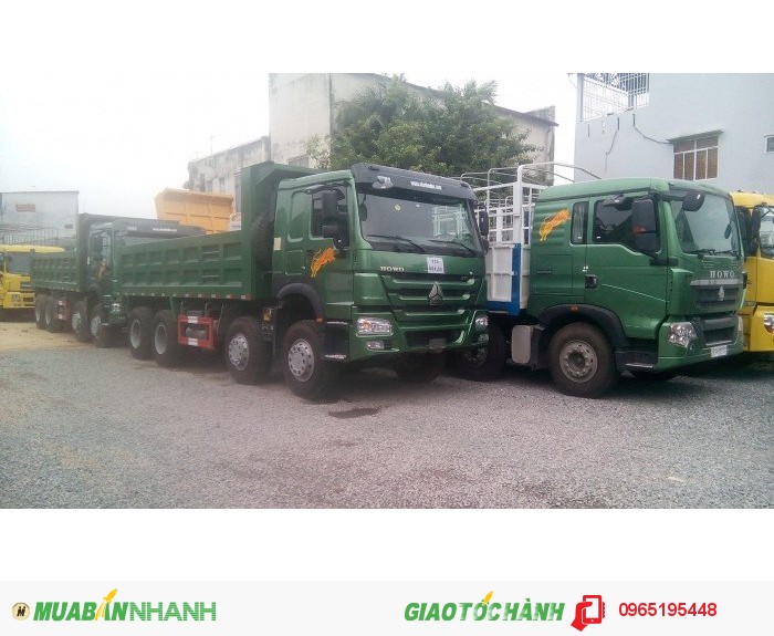 xe ben howo 4 chân 2016 giá rẻ
