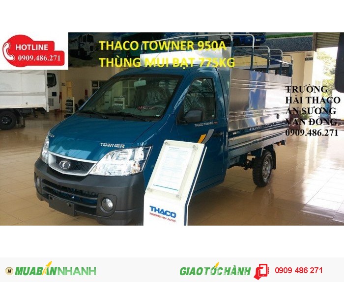 Xe tải nhỏ máy xăng 600kg,650kg,775kg giá rẻ nhất thaco towner750A,950A công nghệ suzuki